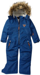 Jungen Schneeoverall im Ringel-Look