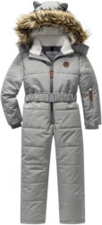 Mädchen Schneeoverall mit Webpelzbesatz
