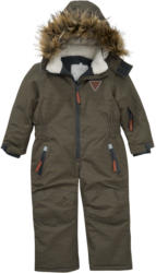 Jungen Schneeoverall im Ringel-Look