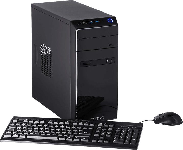 CAPTIVA Gaming R48-645, Gaming PC mit A8 Prozessor, 8 GB RAM, 120 GB SSD, 1 TB HDD, GeForce® GTX 1050 Ti, 4 GB