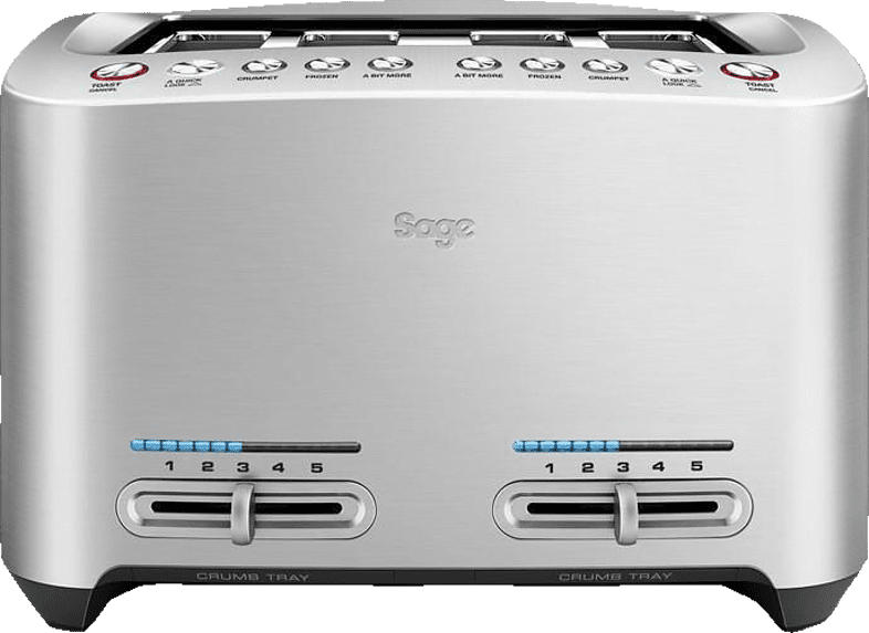 SAGE STA845BAL2EEU1 Smart One Toaster Silber (1900 Watt, Schlitze: 4)