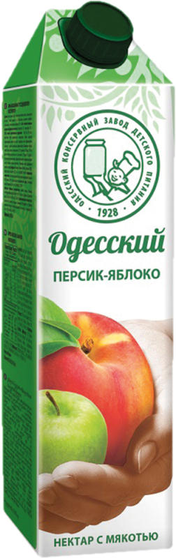 Pfirsich-Apfel-Fruchtgetränk
