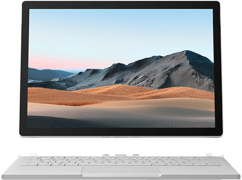MICROSOFT Surface Book 3, Convertible mit 13.5 Zoll Display, Core™ i7 Prozessor, 16 GB RAM, 256 GB SSD, GeForce® GTX 1650, Platin