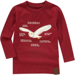 Kinder Langarmshirt mit Schleiereulen-Print