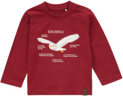 Baby Langarmshirt mit Schleiereulen-Print