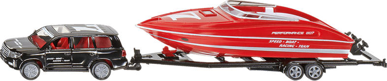 SIKU PKW mit Motorboot PKW Miniaturen, Mehrfarbig