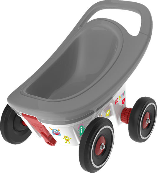 BIG Buggy 3-in-1 Lauflernwagen, Grau