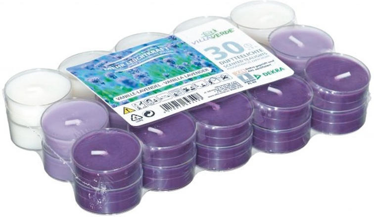 30 bougies chauffe-plat VANILLE