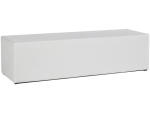 Hocker XPRESS 150x47x42cm Synthetisches Leder weiss