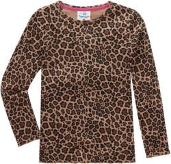 Mädchen Langarmshirt mit Leo-Allover (Nur online)