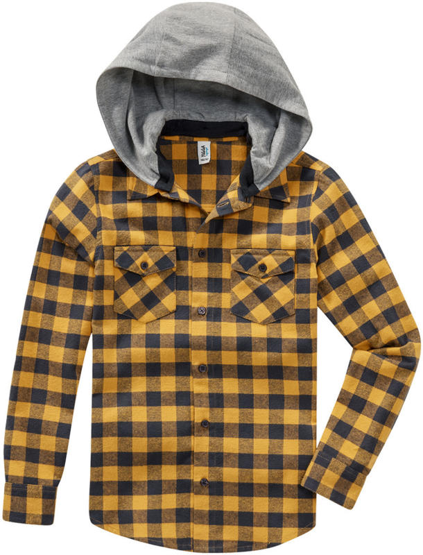 Jungen Flanellhemd mit Kapuze