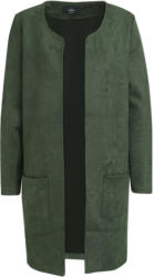 Damen Longblazer aus Lederimitat