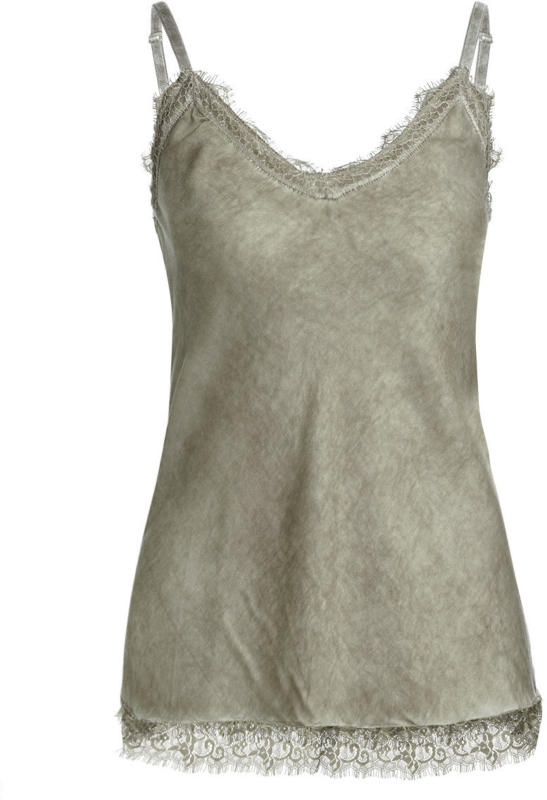 Damen Top mit fransiger Spitze