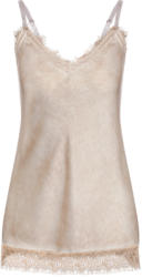 Damen Top mit fransiger Spitze