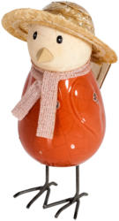 Deko-Figur Vogel mit Hut