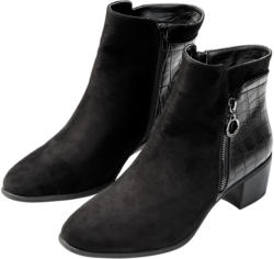 Damen Stiefelette in Velours Optik