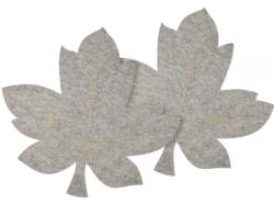 2 Dekofilzsets im Blatt-Design