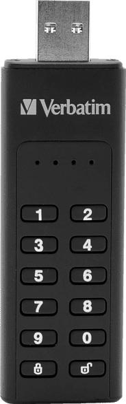 VERBATIM Keypad Secure USB-Stick, Schwarz, 32 GB