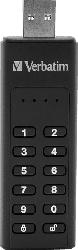 VERBATIM Keypad Secure USB-Stick, Schwarz, 128 GB