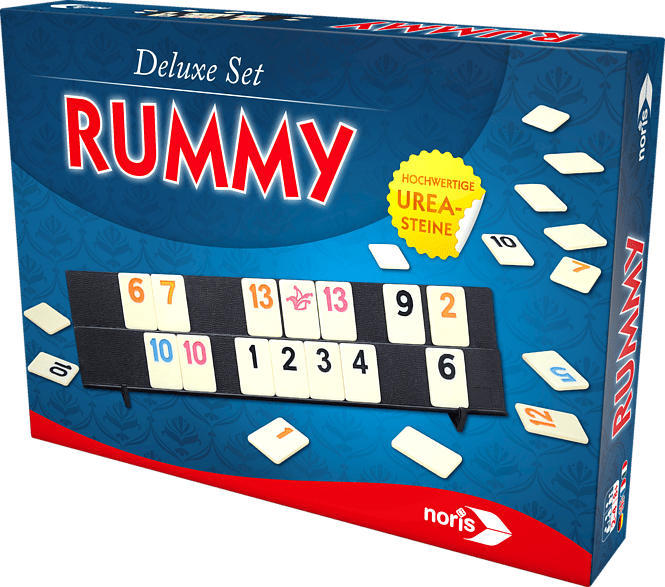 NORIS Deluxe Set - Rummy Gesellschaftsspiel, Mehrfarbig