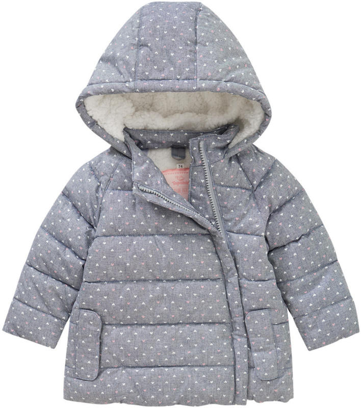 Baby Winterjacke mit Herz-Allover