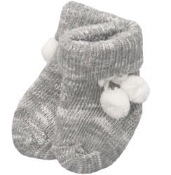 1 Paar Newborn Socken mit Pompons