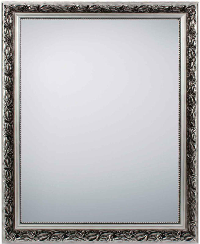 Miroir cadre Sonja argent, bois, 55x70cm -