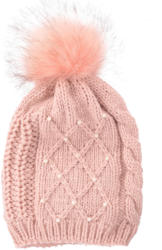 Mädchen Strickmütze mit Zierperlen