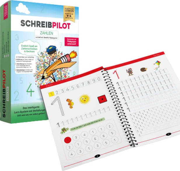 Schreibpilot Heft "Zahlen" mit Bleistift & Radiergummi