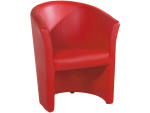 Sessel COOL Synthetisches Leder rot