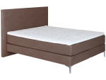 Boxspringbett BICO AROSA 200x200cm cognacfarben