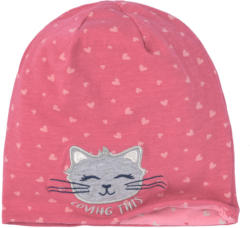 Mädchen Beanie mit Katzen-Applikation (Nur online)
