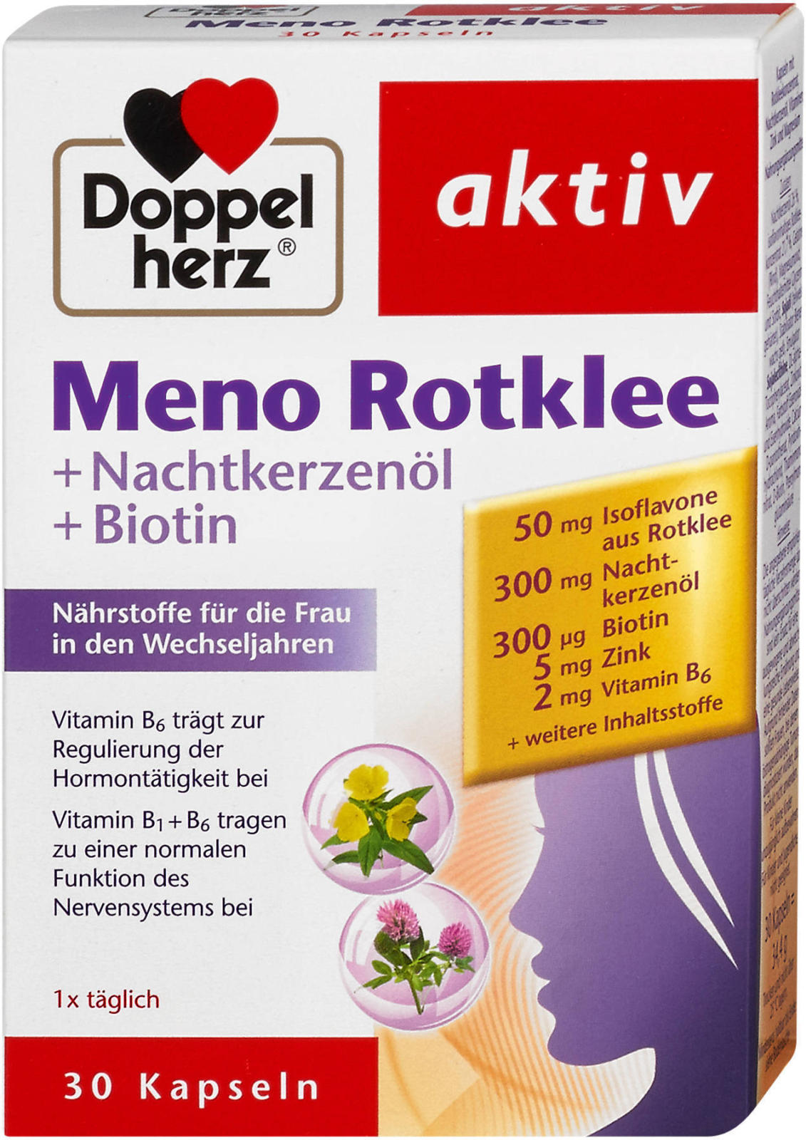 Doppelherz aktiv Meno Rotklee Kapseln ️ Online von dm - wogibtswas.at