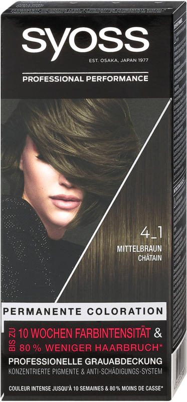 syoss Color Classic Permanente Coloration - Nr. 4-1 Mittelbraun
