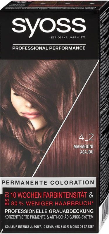 syoss Color Classic Permanente Coloration - Nr. 4-2 Mahagoni
