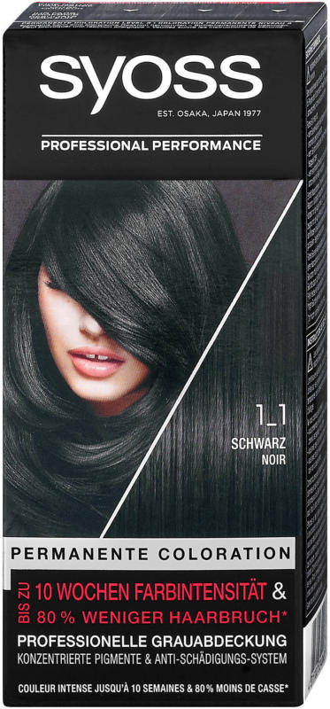 syoss Color Classic Permanente Coloration - Nr. 1-1 Schwarz