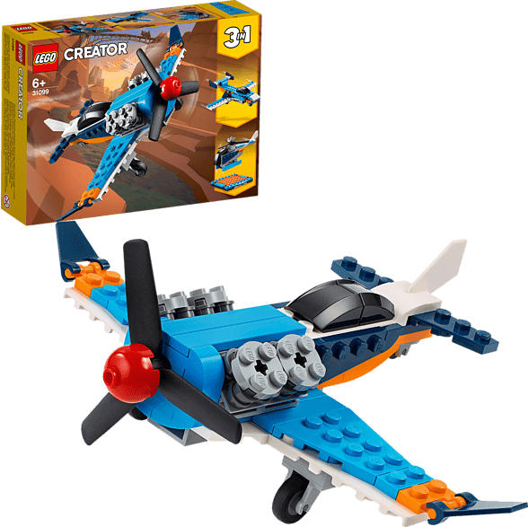 LEGO 31099 Propellerflugzeug Bausatz, Mehrfarbig