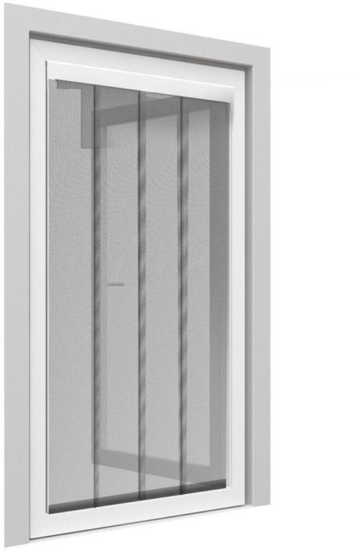 Tür Fliegengitter, 60x210 cm, anthrazit, 2tlg.