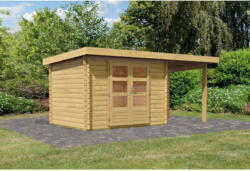 Gartenhaus „Bastrup“ mit Schleppdach 200 cm, naturbelassen, 200x202x202 cm 200x202x202 cm