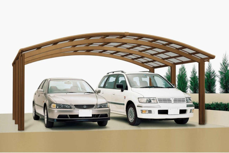 Carport Alu „Portoforte 170“ Bronze M-Ausführung