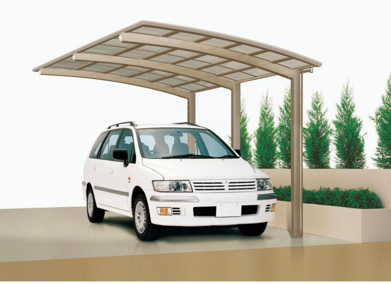 Carport Alu „Portoforte 170“ Edelstahl-Look Edelstahl | 4954 cm