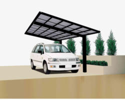Carport Alu „Linea 110“ SchwarzSB