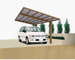 Carport Alu „Linea 110“ BronzeSL + SB