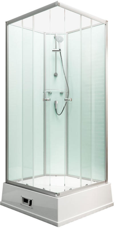 Wellnesskabine „Korfu II“, Boiler und Pumpe, light-grün