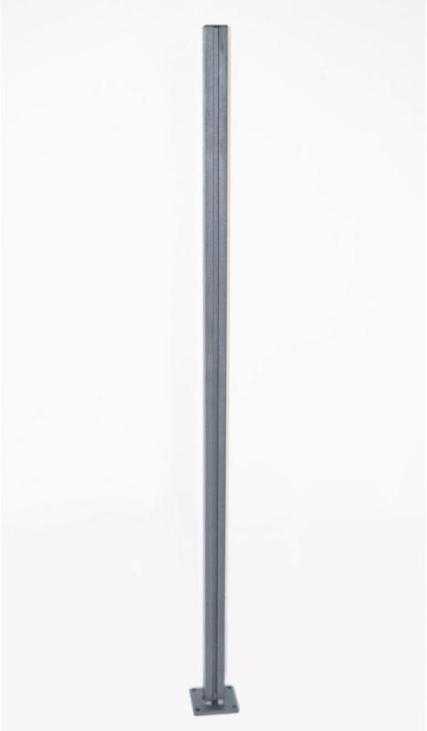 Universalpfosten für Glaswindschutz, Aluminium
