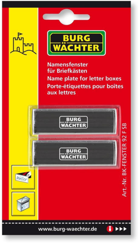 Fenster für Briefkästen