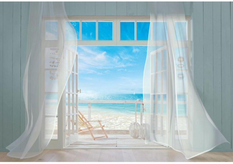 Papier-Fototapete „Malibu“, 8-teilig, 368x254cm