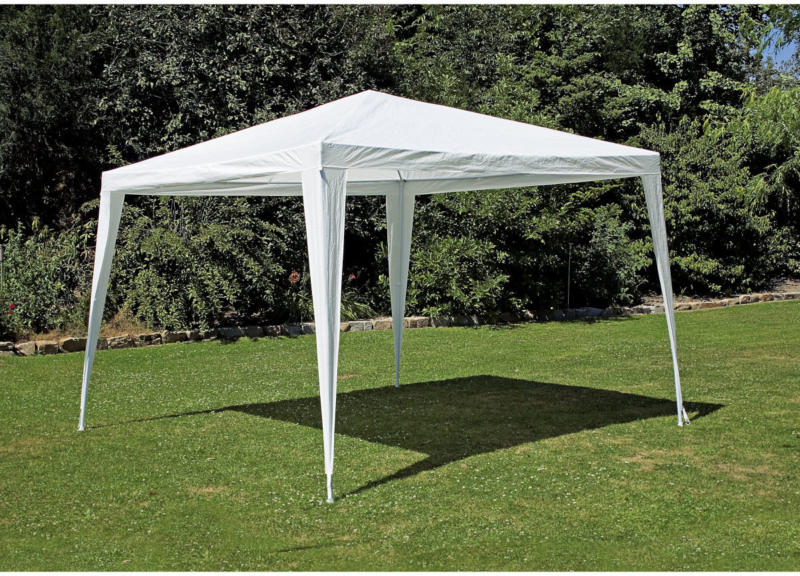 Partyzelt 300x300 cm, weiß weiß