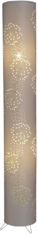 Stehlampe aus Stoff Creme