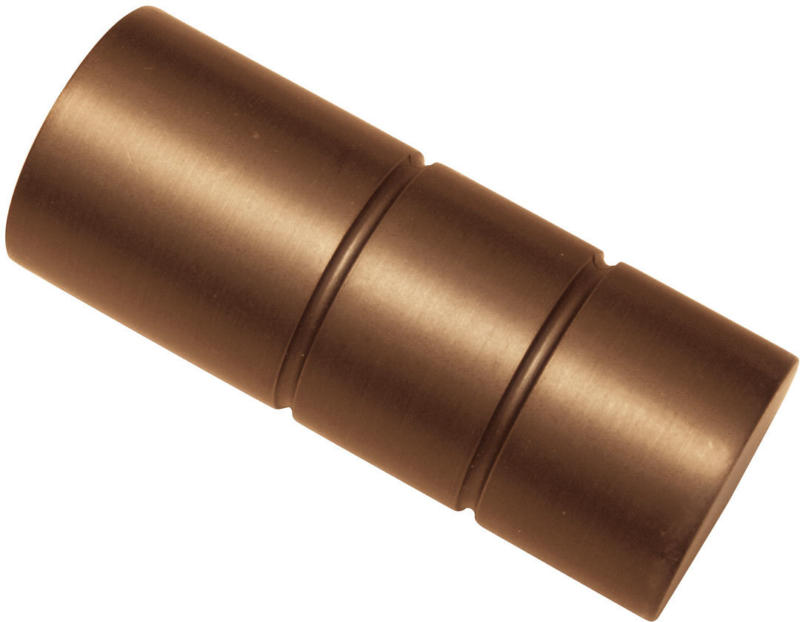 Endstück „Zylinder“ für Windsor“, Ø25 mm, bronze